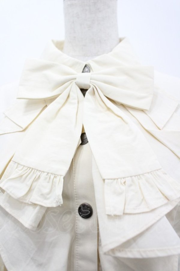 画像3: Hoshibako Works / トレインマーチブラウス  生成り I-26-04-01-006-LO-BL-SA-ZI (3)