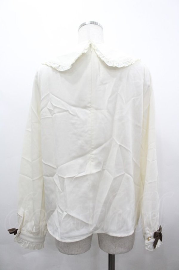 画像2: Amavel / Holy Night Bearリボンブラウス  アイボリー I-26-04-01-001-CA-BL-SA-ZI (2)