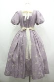 画像2: 仲夏物語 / 天使柄半袖ワンピース  ラベンダー I-26-04-01-064-EL-OP-SA-ZI (2)