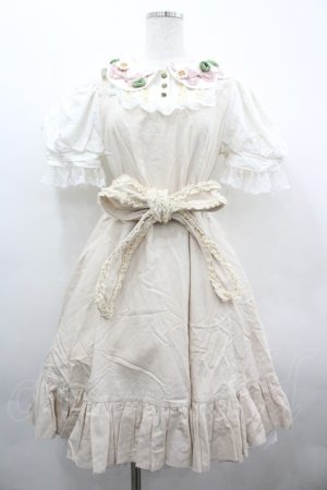 画像: Hoshibako Works / 四つ葉のクローバーワンピース  アイボリー I-26-04-01-066-LO-OP-SA-ZI