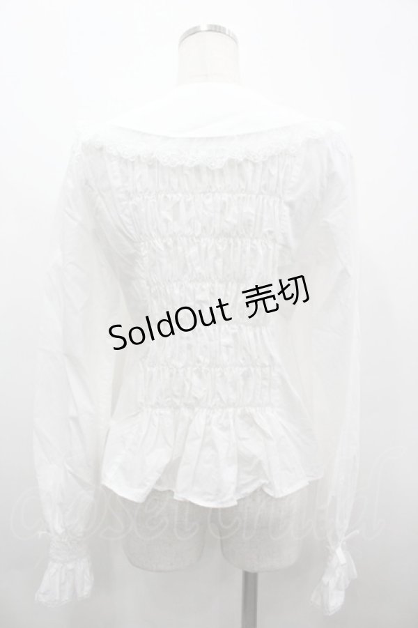 画像2: Angelic Pretty / リボンレースブラウス  白 I-26-04-01-007-AP-BL-TE-ZI (2)