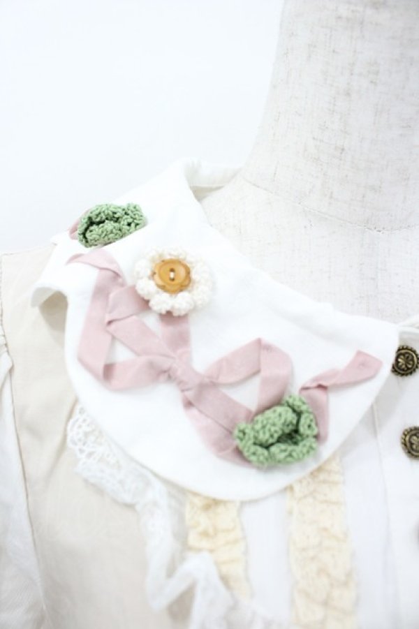 画像3: Hoshibako Works / 四つ葉のクローバーワンピース  アイボリー I-26-04-01-066-LO-OP-SA-ZI (3)