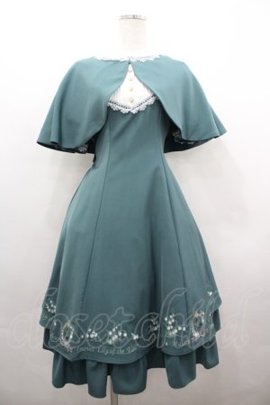 画像: Amavel / ネモフィラとスズランのケープワンピース  グリーン I-26-04-01-067-CA-OP-SA-ZI