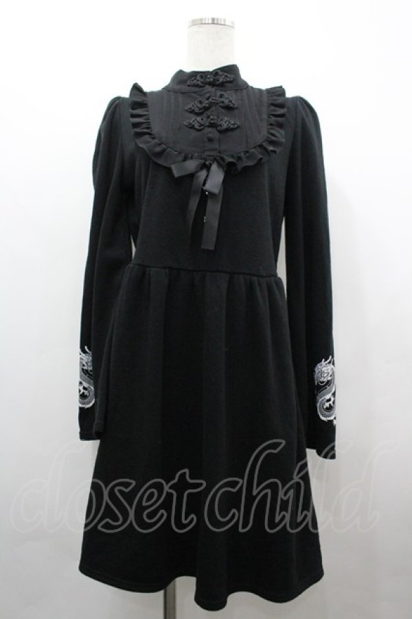 画像1: Jamie エーエヌケー / チャイナOP  黒 I-26-04-01-070-LO-OP-TE-ZI (1)