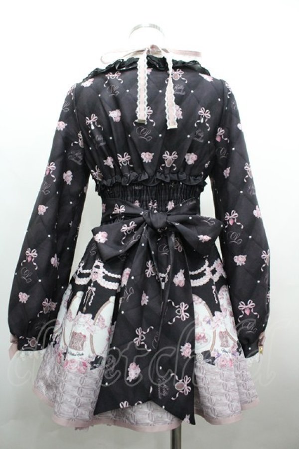 画像2: LIZ LISA / Melty Chocolate ワンピース  黒Ｘピンク I-26-04-01-075-LO-OP-SA-ZI (2)