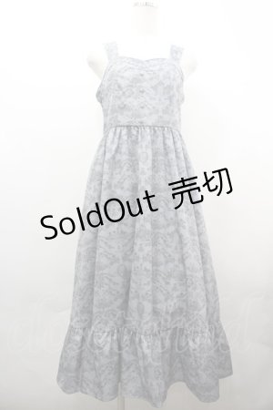 画像: m petit by misako / MSKトワルドジュイジャンパースカート L グレー I-26-04-01-076-LO-SK-TE-ZI