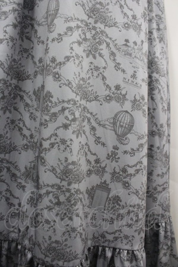 画像3: m petit by misako / MSKトワルドジュイジャンパースカート L グレー I-26-04-01-076-LO-SK-TE-ZI (3)