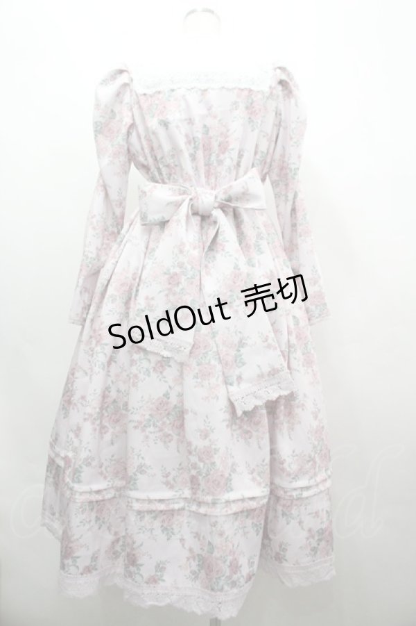 画像2: Chalmiere / クラシカルローズ柄ワンピース  ピンク I-26-04-01-085-0-OP-SA-ZI (2)