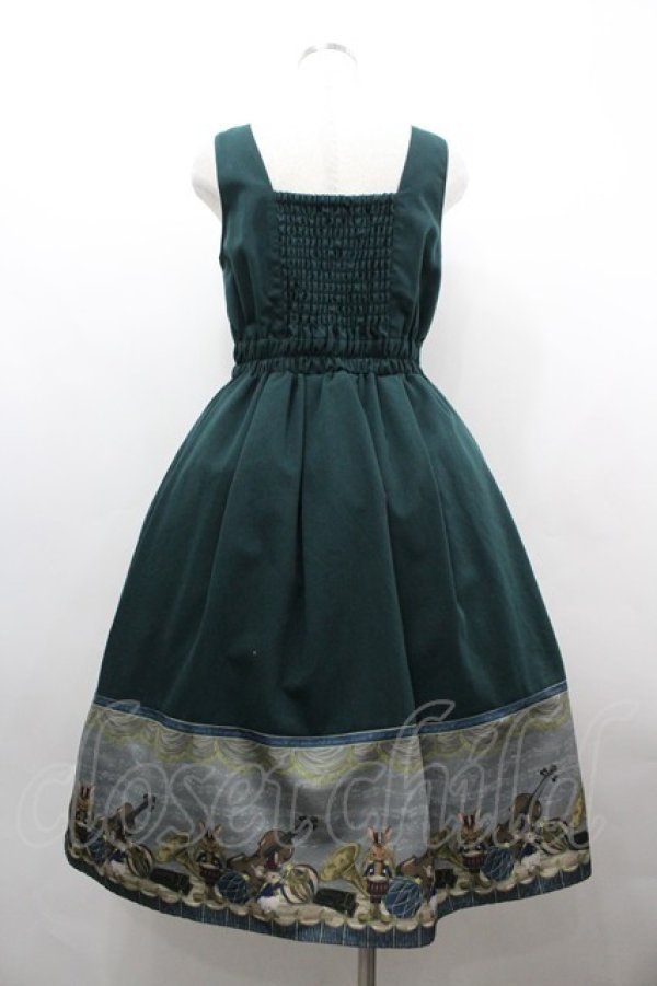 画像2: axes femme POETIQUE / トイマーチノースリワンピース M グリーン I-26-04-01-089-AX-OP-TE-ZI (2)