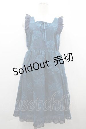 画像: axes femme / レース重ね編み上げワンピース  グリーン I-26-04-01-093-AX-OP-SA-ZI