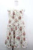 画像1: axes femme / フラワーブーケプリントキャミワンピース  アイボリー I-26-04-01-097-AX-OP-SA-ZI (1)