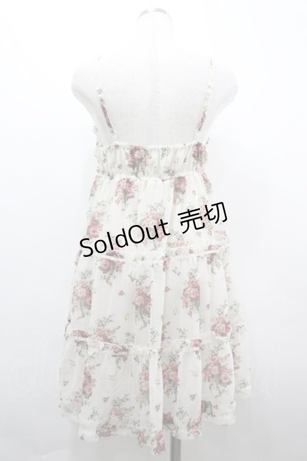 画像2: axes femme / フラワーブーケプリントキャミワンピース  アイボリー I-26-04-01-097-AX-OP-SA-ZI (2)