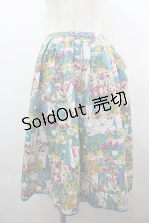 画像: Emily Temple cute / フラワーショップスカート  ブルー I-26-04-01-105-ET-SK-TE-ZI