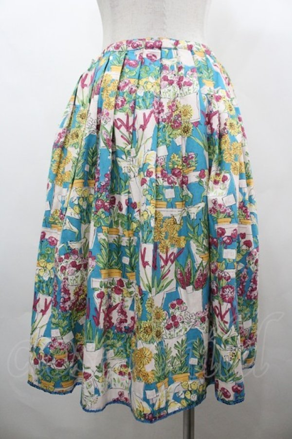 画像2: Emily Temple cute / フラワーショップスカート  ブルー I-26-04-01-105-ET-SK-TE-ZI (2)