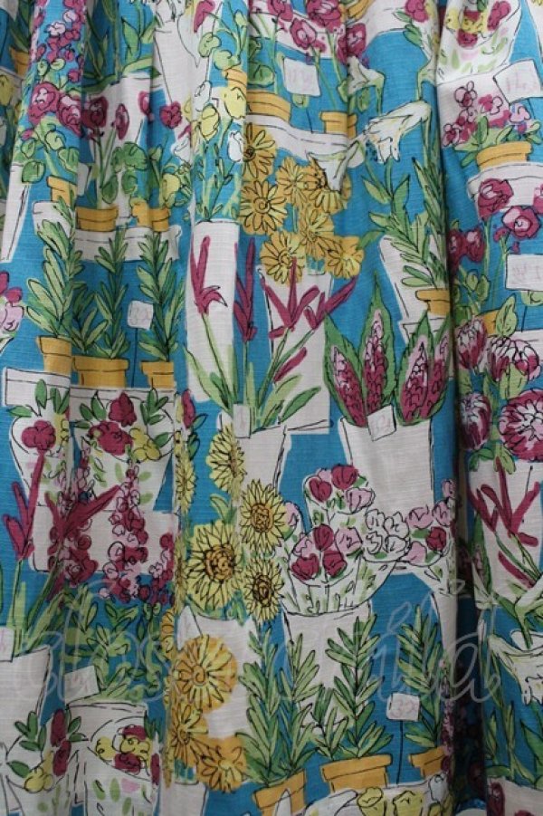 画像3: Emily Temple cute / フラワーショップスカート  ブルー I-26-04-01-105-ET-SK-TE-ZI (3)