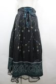 画像1: axes femme / オーナメントジュエリー柄スカート  黒 I-26-04-01-106-AX-SK-SA-ZI (1)