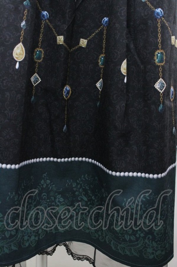 画像3: axes femme / オーナメントジュエリー柄スカート  黒 I-26-04-01-106-AX-SK-SA-ZI (3)