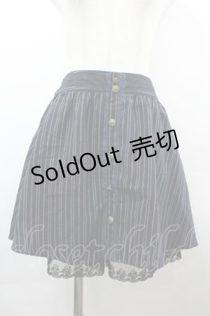 画像: axes femme / ストライプキュロット  ネイビー I-26-04-01-107-AX-PA-SA-ZI