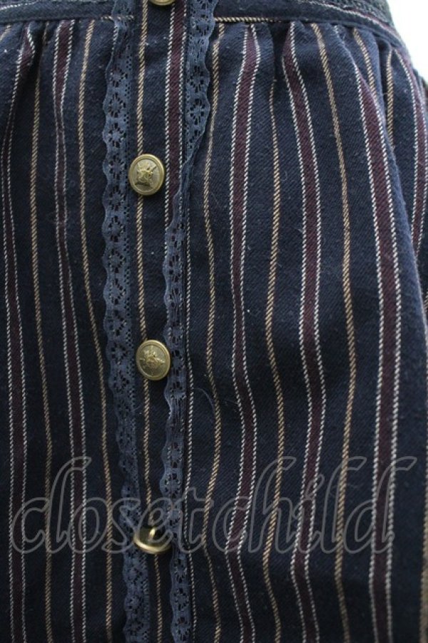 画像3: axes femme / ストライプキュロット  ネイビー I-26-04-01-107-AX-PA-SA-ZI (3)