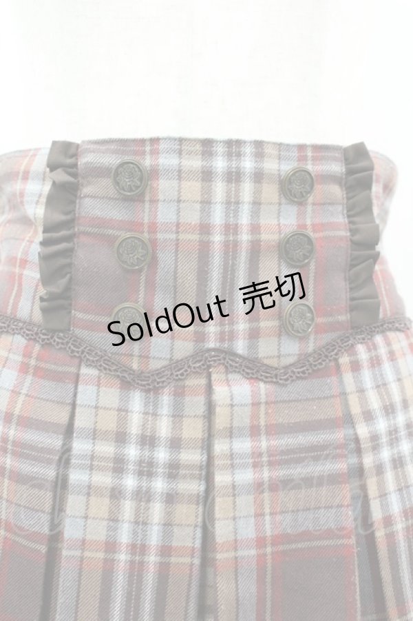 画像3: axes femme POETIQUE / ハイウエストチェックショートパンツ  ブラウンＸチェック I-26-04-01-108-AX-PA-SA-ZI (3)