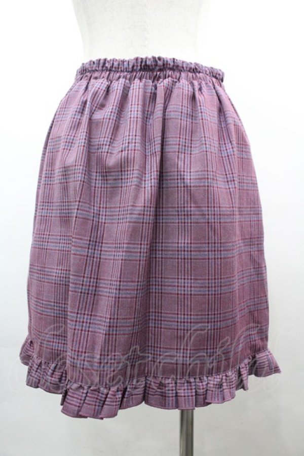 画像2: axes femme POETIQUE / フリルラップ風ミニスカート  パープル I-26-04-01-110-AX-SK-SA-ZI (2)