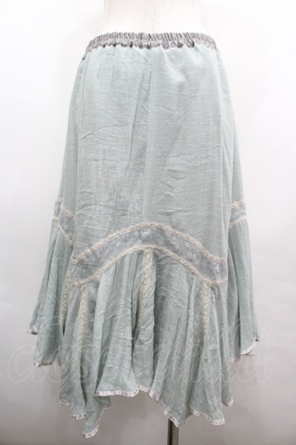 画像2: axes femme / フェイクシルクミディスカート  ミント I-26-04-01-114-AX-SK-SA-ZI (2)