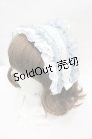 画像: Hoshibako Works / ジャージヘッドドレス  白Ｘ青 I-26-04-01-120-LO-AC-SA-ZI