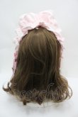 画像3: Angelic Pretty / トーションレースブリム付カチューシャ  ピンクＸ白 I-26-04-01-121-AP-AC-SA-ZI (3)
