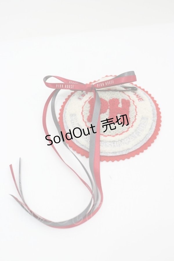 画像1: PINK HOUSE / サガラワッペンブローチ  赤Ｘ白Ｘグレー I-26-04-01-125-LO-AC-SA-ZI (1)