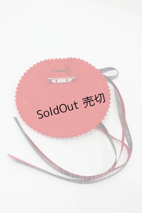 画像2: PINK HOUSE / サガラワッペンブローチ  赤Ｘ白Ｘグレー I-26-04-01-125-LO-AC-SA-ZI (2)