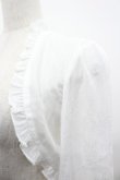 画像3: Forest Wardrobe 森林衣樹 / 透かしフラワーフリル長袖ボレロ S 白 I-26-04-01-015-LO-TO-SA-ZI (3)