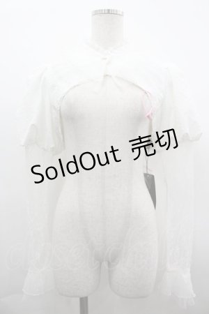 画像: TIME MEMORY / レース重ねボレロ M 白 I-26-04-01-017-LO-TO-SA-ZI