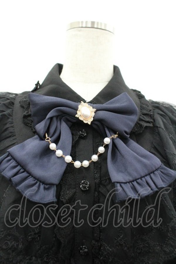 画像3: Amavel / Rosette Doll Classicブラウス  黒 I-26-04-01-002-CA-BL-SA-ZI (3)