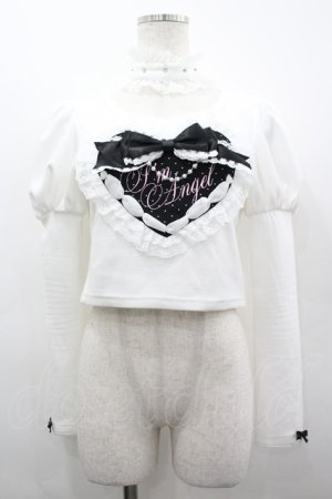 画像: AVENCHUMU / Love heart's cake angel choker t-shirt  白 I-26-04-01-020-LO-TO-TE-ZI