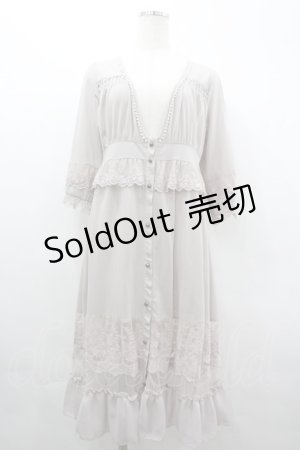 画像: axes femme / 透けレースロングカーディガン M アワピンク I-26-04-01-026-AX-TO-TE-ZI