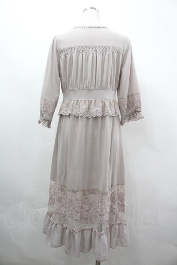 画像2: axes femme / 透けレースロングカーディガン M アワピンク I-26-04-01-026-AX-TO-TE-ZI (2)