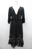 画像1: axes femme / 透けレースロングカーディガン M 黒 I-26-04-01-027-AX-TO-TE-ZI (1)