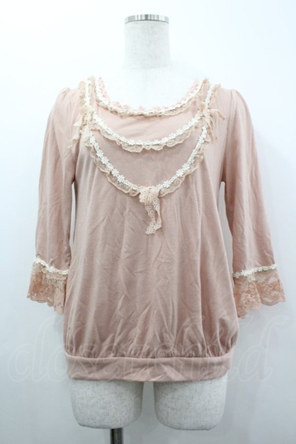 画像1: axes femme / 花ネックレスＸリボンPO  ピンク I-26-04-01-029-AX-TO-SA-ZI (1)