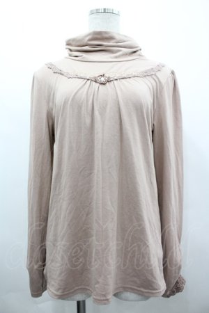 画像: axes femme / 袖モチーフ付きタートル  ピンク I-26-04-01-032-AX-TO-SA-ZI