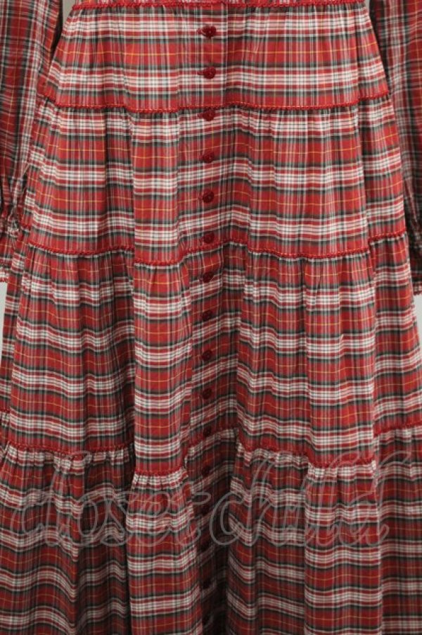 画像5: PINK HOUSE / PINK HOUSE×misako aoki チェックワンピース  赤チェック I-26-04-03-032-LO-OP-SA-ZI (5)