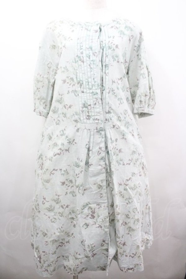 画像1: Ph Blue / フラワーチュニックワンピース  サックス I-26-04-03-034-LO-OP-SA-ZI (1)