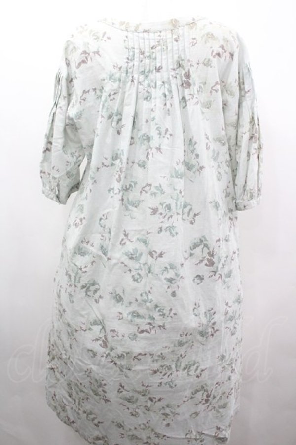 画像2: Ph Blue / フラワーチュニックワンピース  サックス I-26-04-03-034-LO-OP-SA-ZI (2)