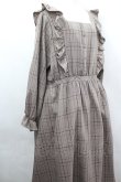 画像3: m petit by misako / チェックワンピース 3L ブラウン I-26-04-03-037-LO-OP-SA-ZI (3)