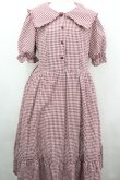 画像1: m petit by misako / ギンガムチェックワンピース LL 赤チェック I-26-04-03-038-LO-OP-SA-ZI (1)