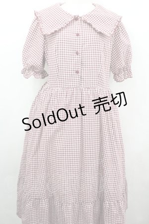 画像: m petit by misako / ギンガムチェックワンピース LL 赤チェック I-26-04-03-038-LO-OP-SA-ZI