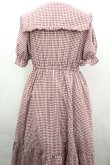 画像2: m petit by misako / ギンガムチェックワンピース LL 赤チェック I-26-04-03-038-LO-OP-SA-ZI (2)