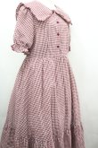 画像3: m petit by misako / ギンガムチェックワンピース LL 赤チェック I-26-04-03-038-LO-OP-SA-ZI (3)