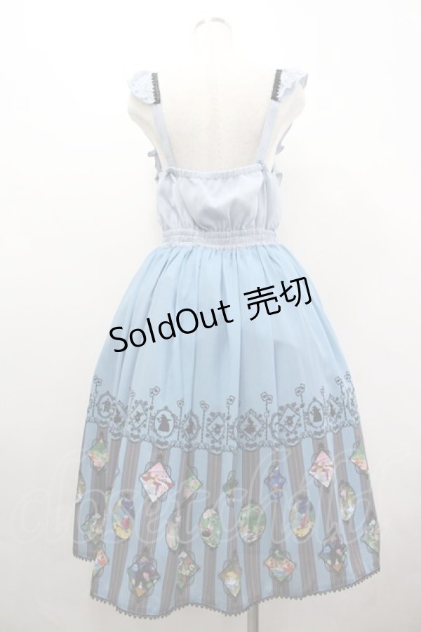 画像2: axes femme POETIQUE / ふしぎの国のアリス/ワンピース M ブルー I-26-04-03-044-AX-OP-SA-ZI (2)