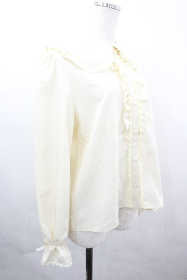 画像4: m petit by misako / AM マルエリフリルブラウス L 淡薄橙 I-26-04-03-005-LO-BL-SA-ZI (4)