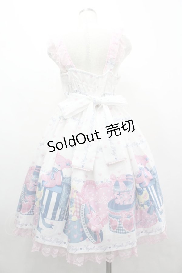 画像2: Angelic Pretty / Lovely Toyboxジャンパースカート  白 I-26-04-03-052-AP-OP-TE-ZI (2)